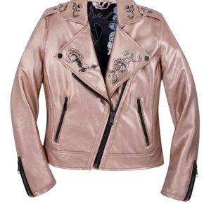 Disney Store women’s MaleFicent moto Jacket  XI sleeping Beauty NWT